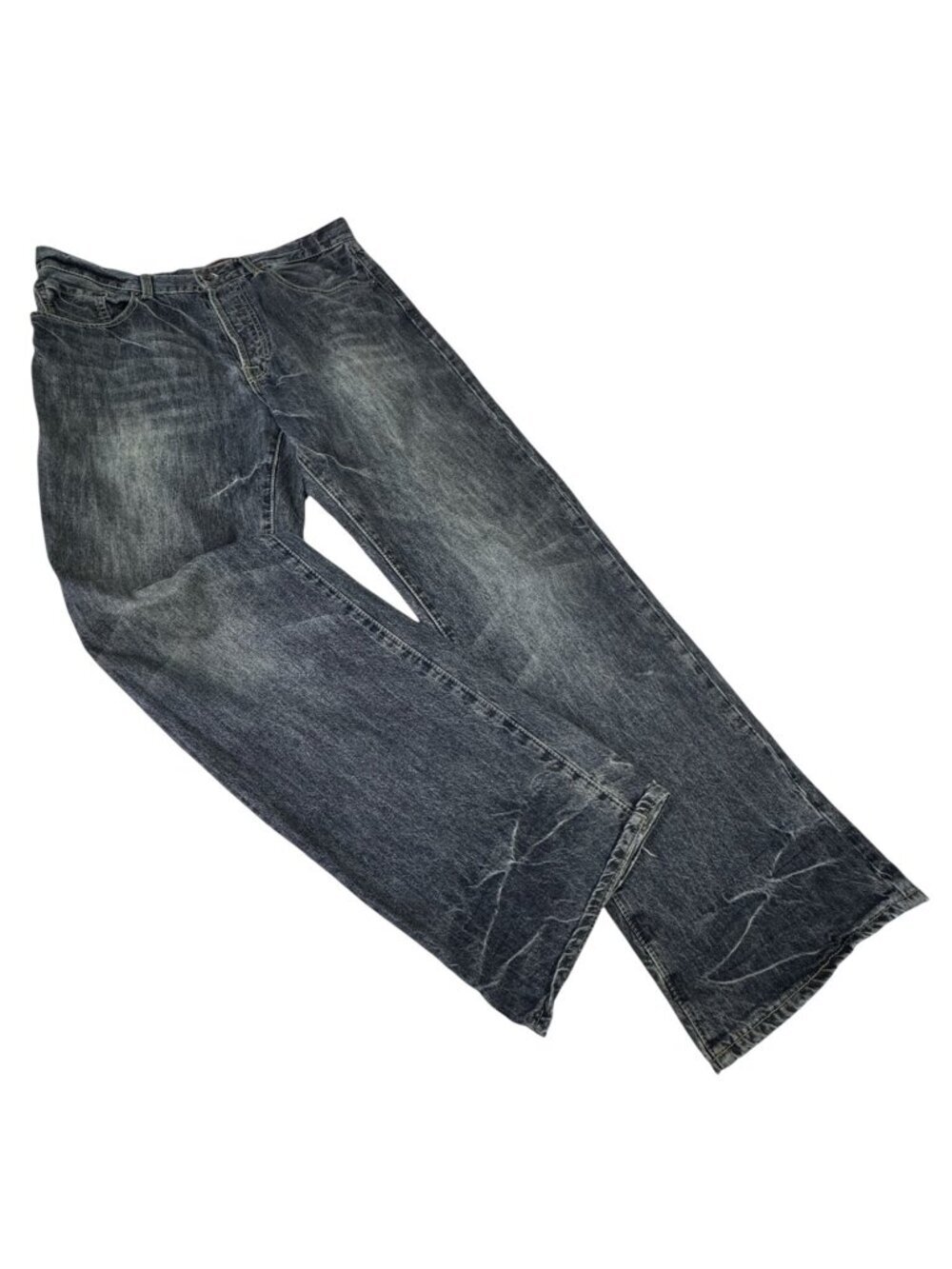Vintage Y2K Ed Hardy Christian Audigier Mans Jeans Sz 32 32 Logo Relaxed Grunge